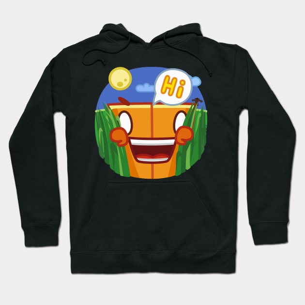 The square pumpkin said hello Hoodie by ManimeXP